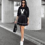 Spódnica plisowana NELLA OLAVOGA czarna