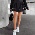 Spódnica plisowana NELLA OLAVOGA czarna