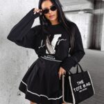 Spódnica plisowana NELLA OLAVOGA czarna