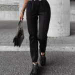 Spodnie dresowe joggery ELLYN OLAVOGA czarne