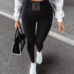 Legginsy modelujące z wysokim stanem NOIR OLAVOGA czarne