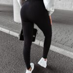 Legginsy modelujące z wysokim stanem NOIR OLAVOGA czarne