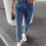 Spodnie mom jeans INTED OLAVOGA niebieskie