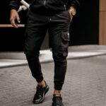 Spodnie sportowe jogger męskie COMFORT OLAVOGA czarne