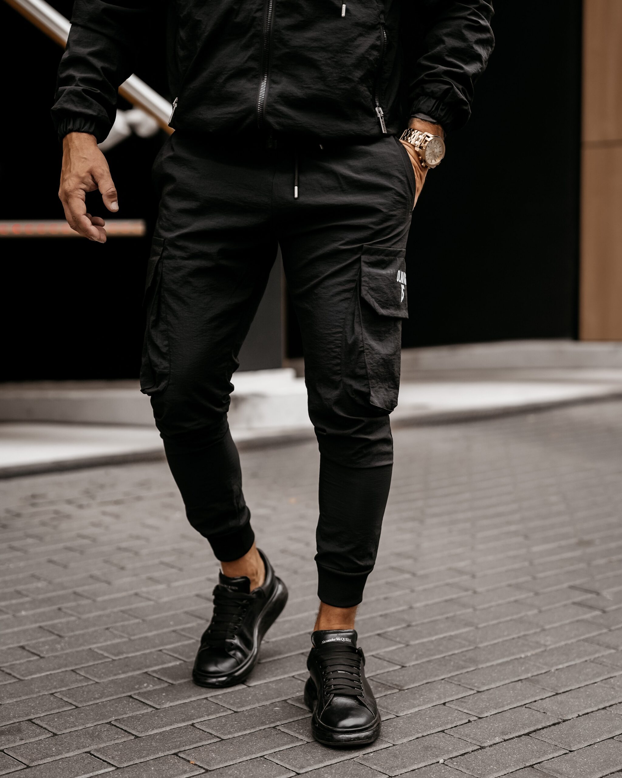 Spodnie sportowe jogger męskie COMFORT OLAVOGA czarne Spodnie sportowe jogger męskie COMFORT OLAVOGA czarne