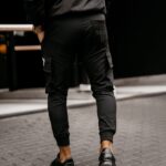 Spodnie sportowe jogger męskie COMFORT OLAVOGA czarne