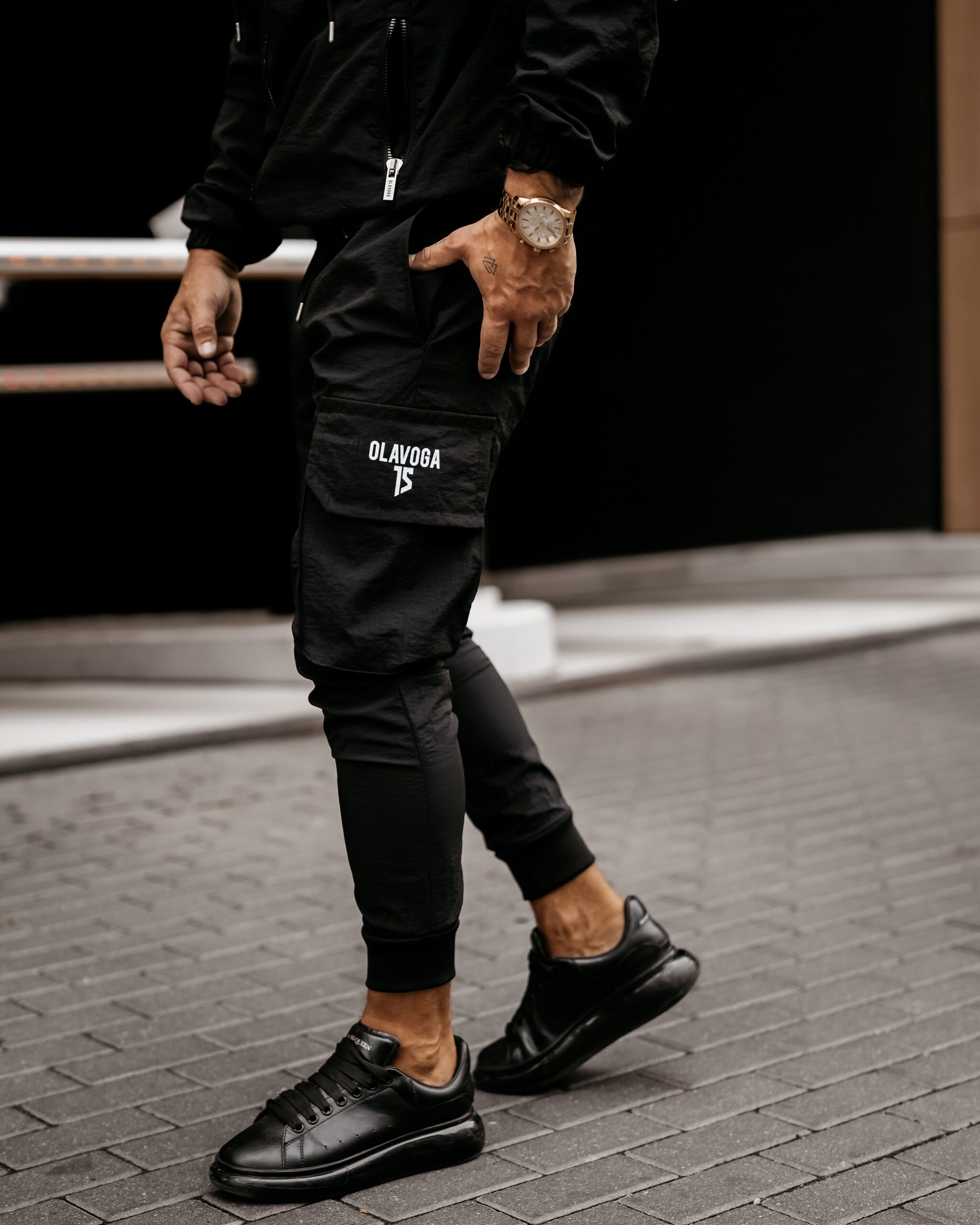 Spodnie sportowe jogger męskie COMFORT OLAVOGA czarne Spodnie sportowe jogger męskie COMFORT OLAVOGA czarne