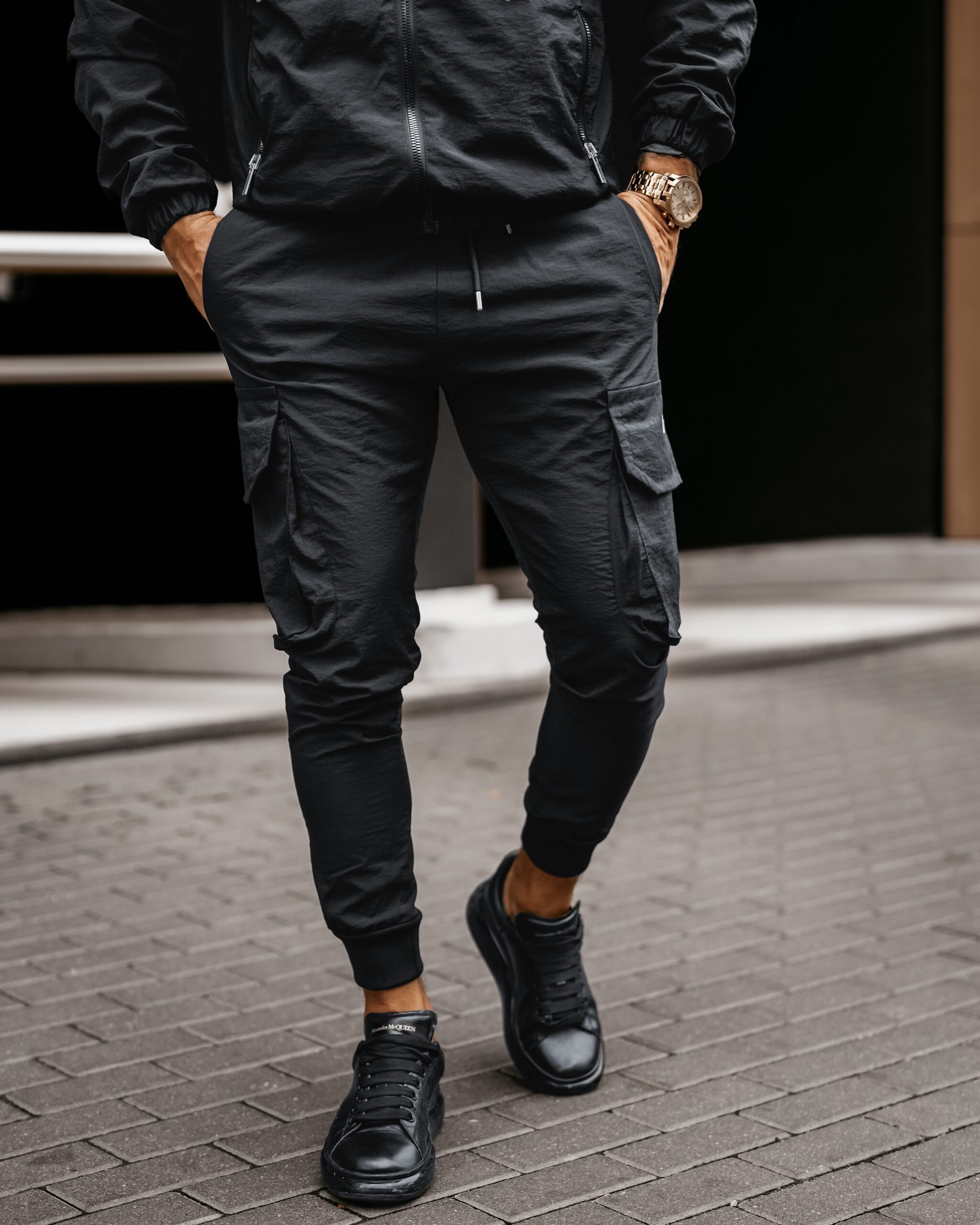 Spodnie sportowe jogger męskie COMFORT OLAVOGA grafitowe Spodnie sportowe jogger męskie COMFORT OLAVOGA grafitowe