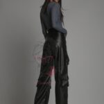 Bluzka półtransparentna Linia niebieska