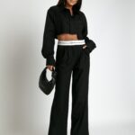 Koszula oversize do pasa Bandela czarna