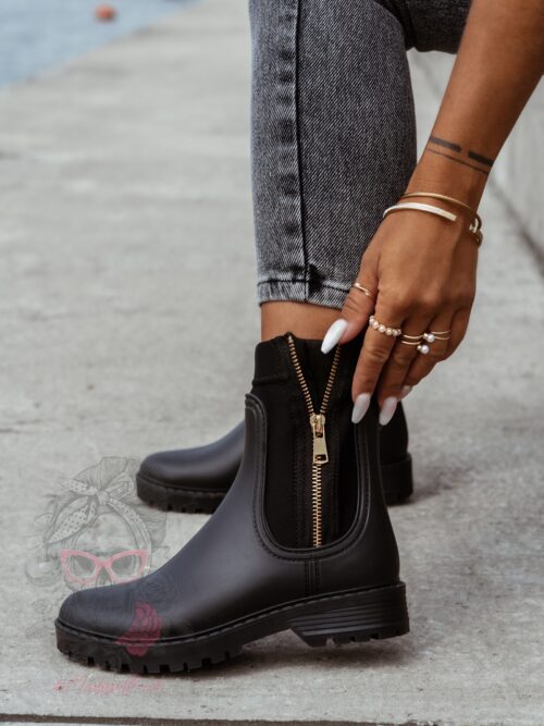 Kalosze botki Rock Umberllo czarne