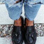 Mokasyny skórzane Rock Opori czarne