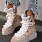 Botki z kożuszkiem Lappi Rock c.beżowe