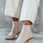 Botki zamszowe Madam Eluo beżowe