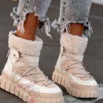 Botki z kożuszkiem Madam ItaLapi beżowe