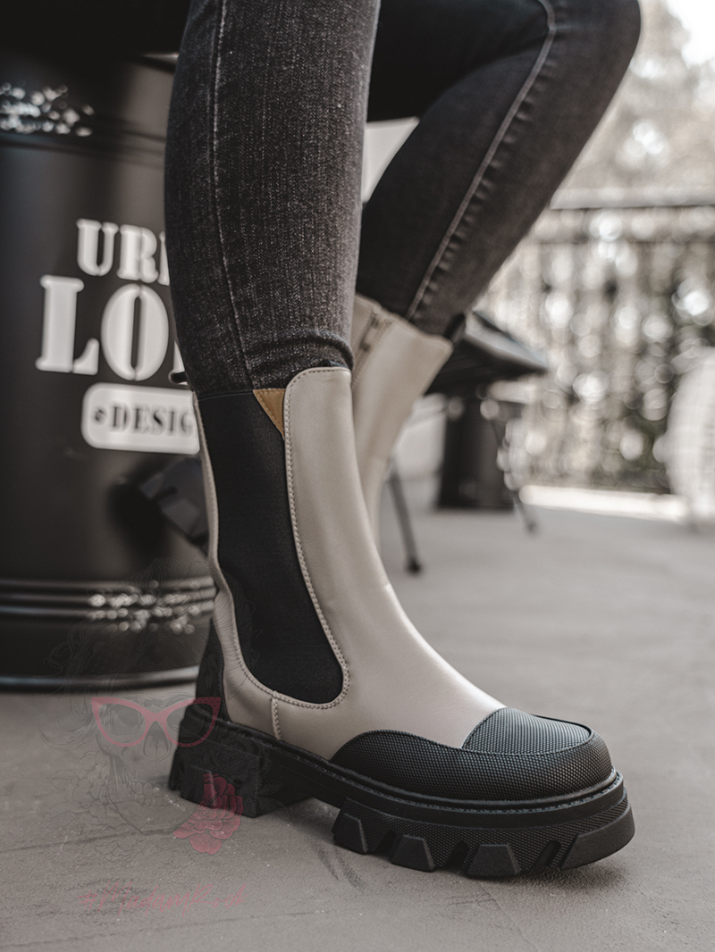 Botki motocyklowe Rock Mrok khaki