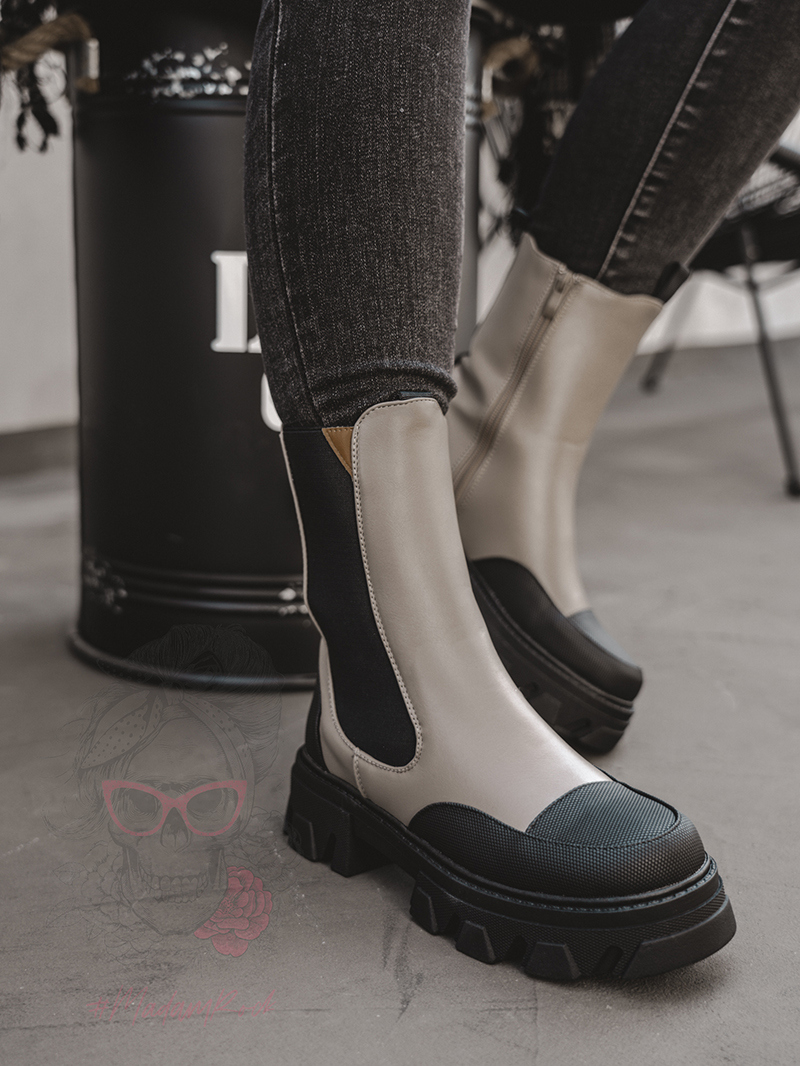 Botki motocyklowe Rock Mrok khaki