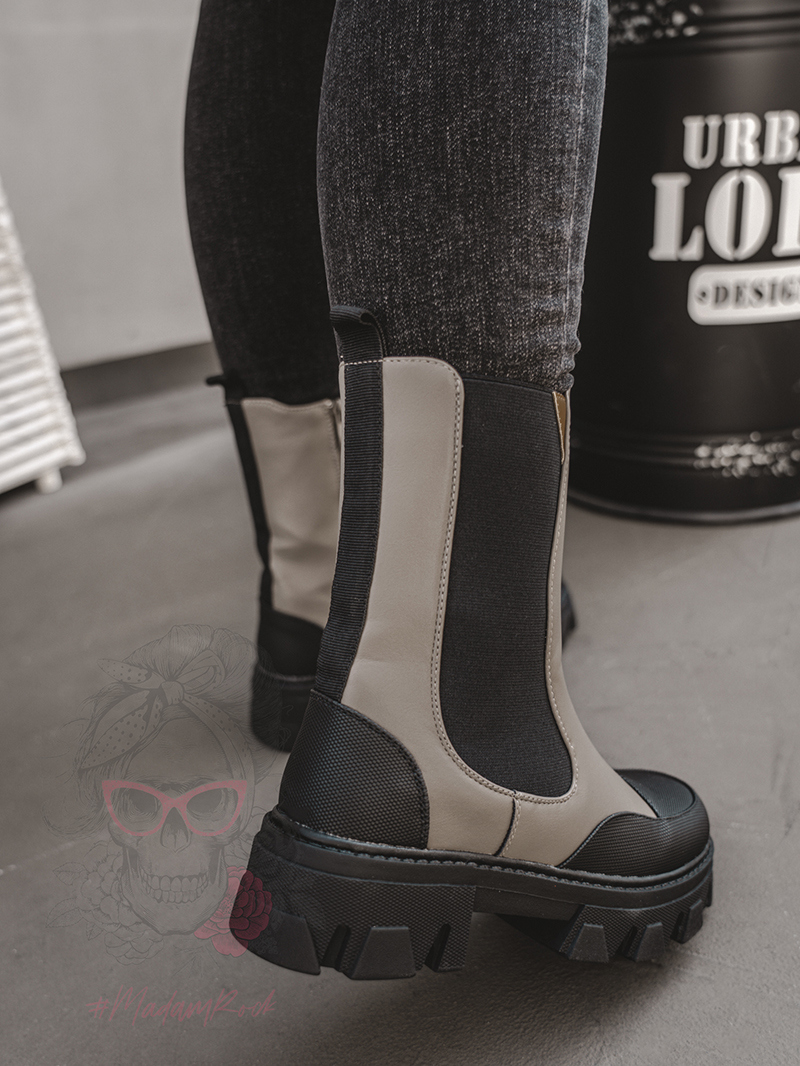 Botki motocyklowe Rock Mrok khaki