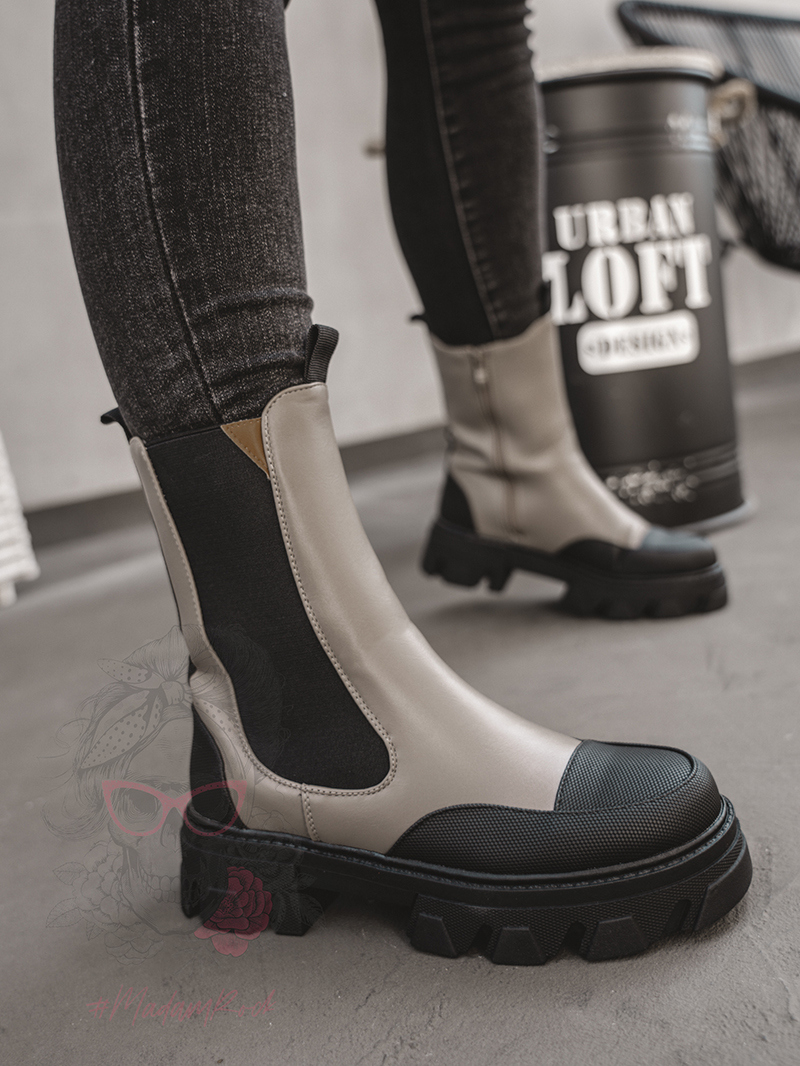 Botki motocyklowe Rock Mrok khaki