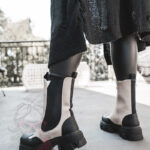 Botki motocyklowe Rock Mrok beżowe