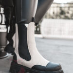 Botki motocyklowe Rock Mrok beżowe