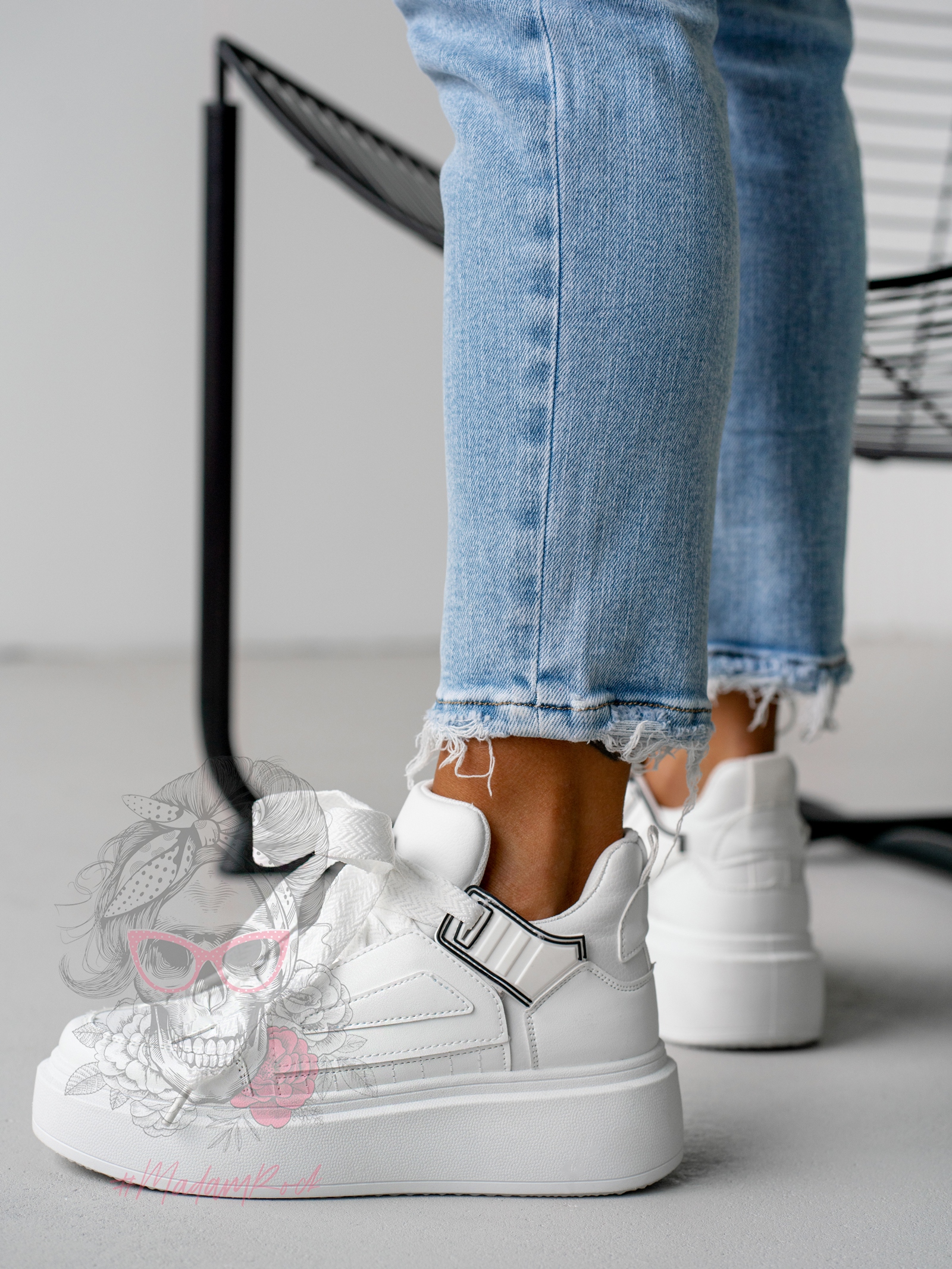 Sneakersy Madam GULIE białe