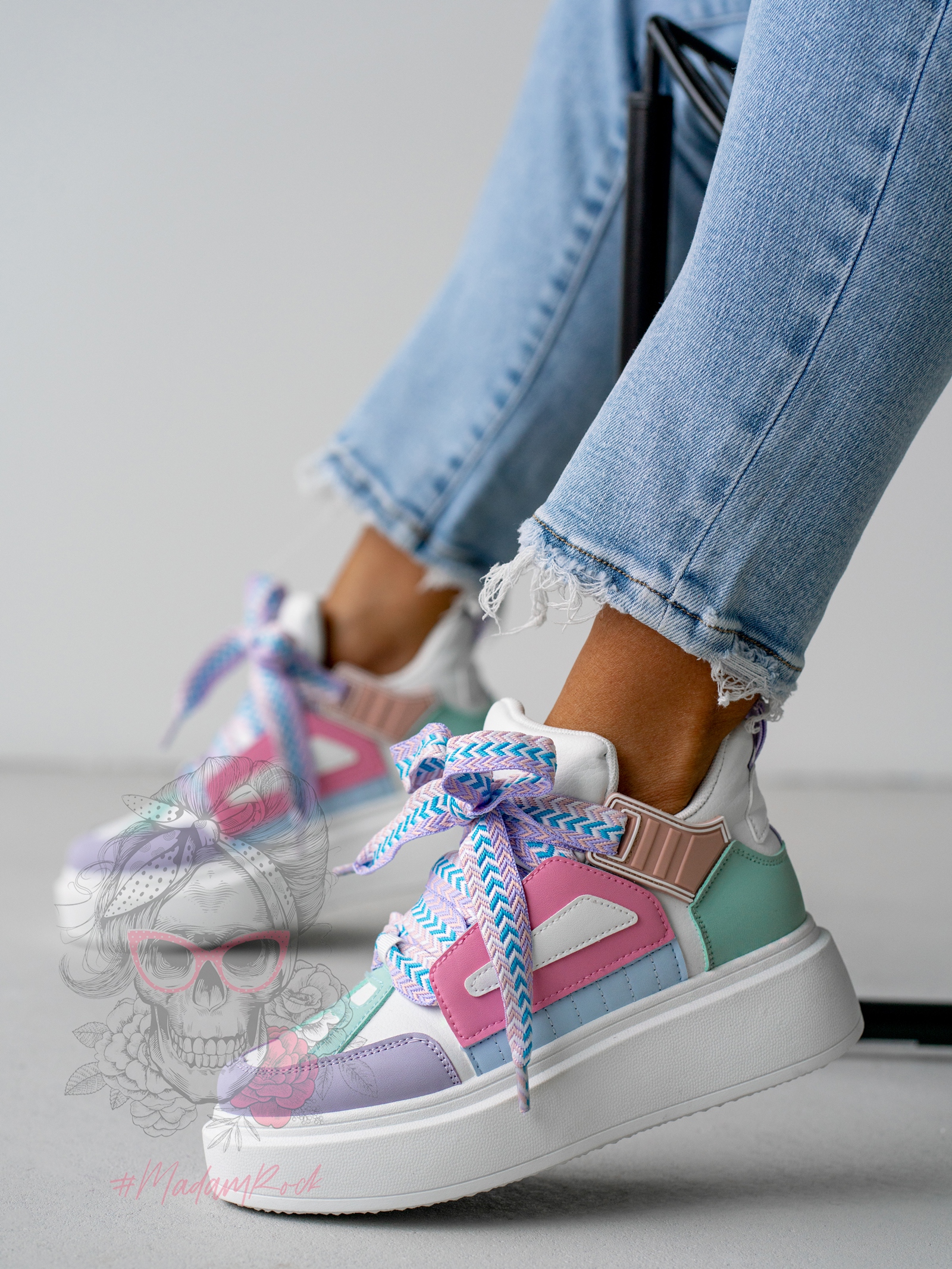 Sneakersy Madam GULIE pastelowy róż Sneakersy Madam GULIE pastelowy róż