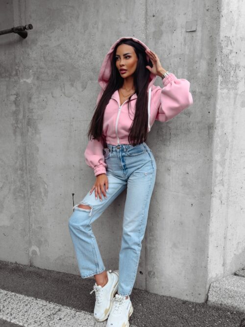 Spodnie jeansowe damskie klasyczne LASTRO OLAVOGA niebieskie