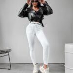 Spodnie dzianinowe SACHET OLAVOGA ecru