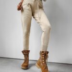 Spodnie dzianinowe SACHET OLAVOGA beżowe