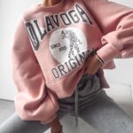 Bluza damska crewneck OKLAHOMA OLAVOGA różowa