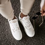 Sneakersy męskie z ekoskóry SPLENDOR OLAVOGA białe