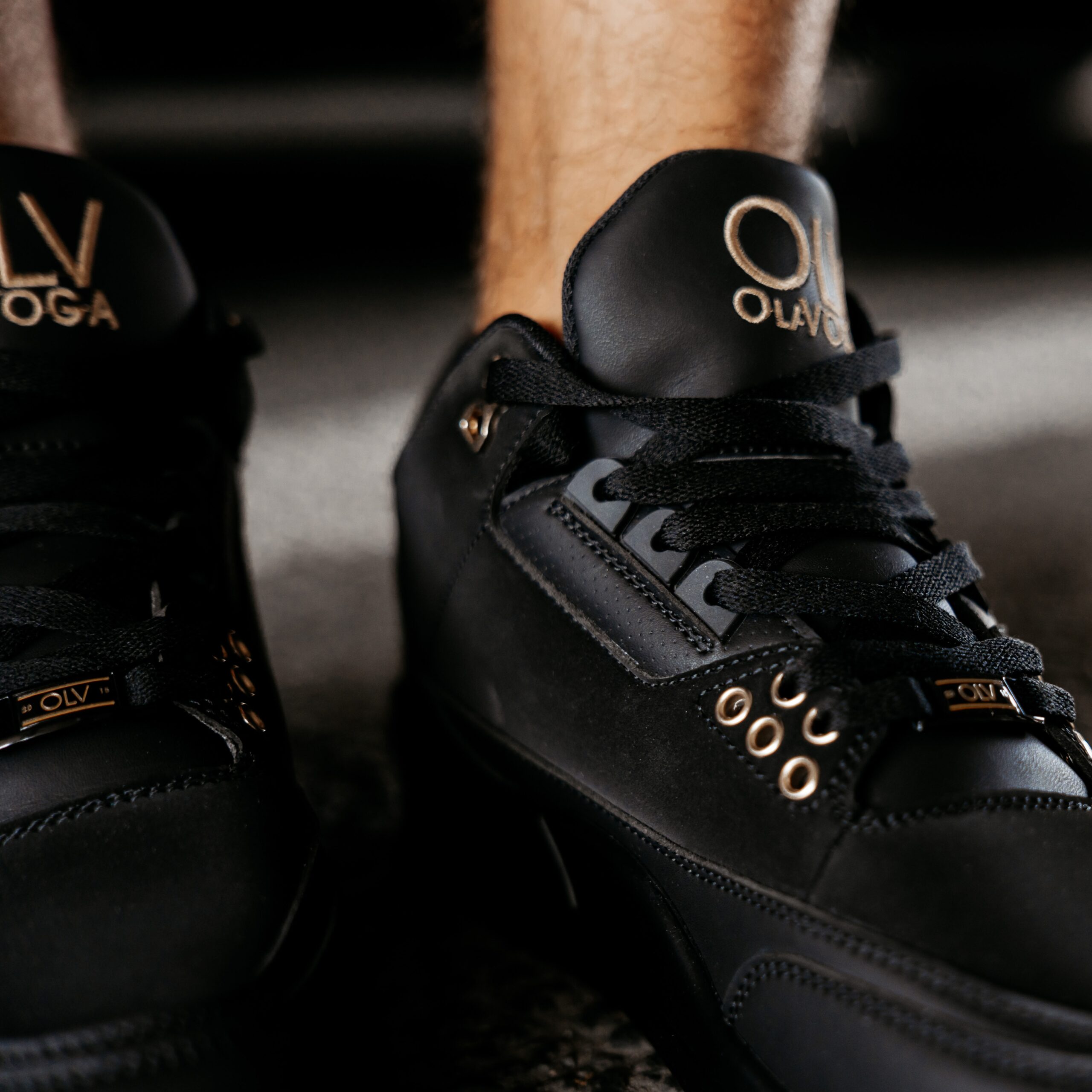 Sneakersy męskie z ekoskóry SPLENDOR OLAVOGA czarne Sneakersy męskie z ekoskóry SPLENDOR OLAVOGA czarne