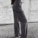 Spodnie jeansowe baggy fit DEIVEN OLAVOGA szare