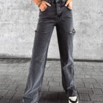 Spodnie jeansowe baggy fit DEIVEN OLAVOGA szare