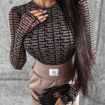 Bluzka przylegająca logowana LUMINA OLAVOGA czarna