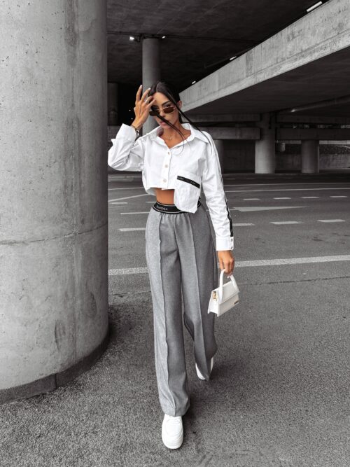 Koszula damska krótka CLARITY OLAVOGA ecru