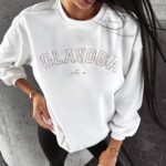 Bluza crewneck prosta FINESSE OLAVOGA ecru