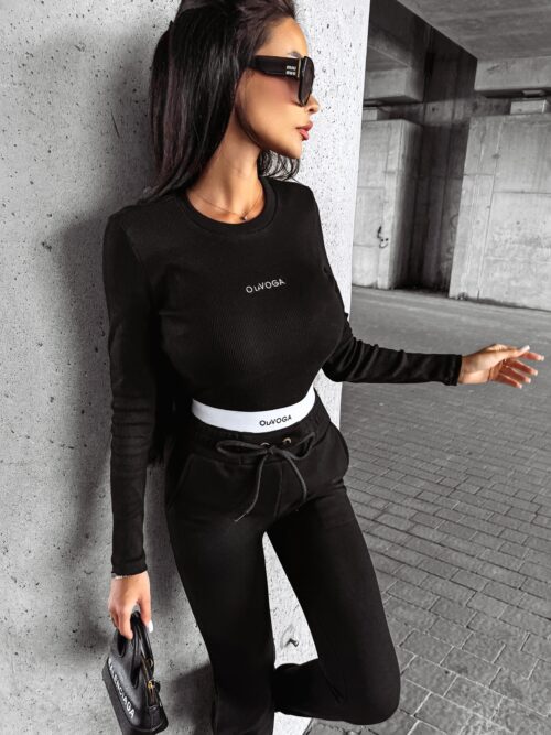 Komplet bawełniany casual FANE OLAVOGA czarny