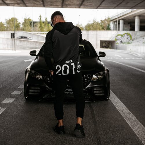 Komplet dres męski bawełniany casual ARES OLAVOGA czarny