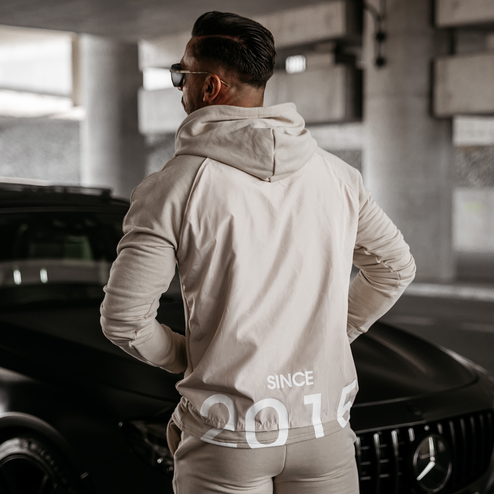 Komplet dres męski bawełniany casual ARES OLAVOGA beżowy Komplet dres męski bawełniany casual ARES OLAVOGA beżowy