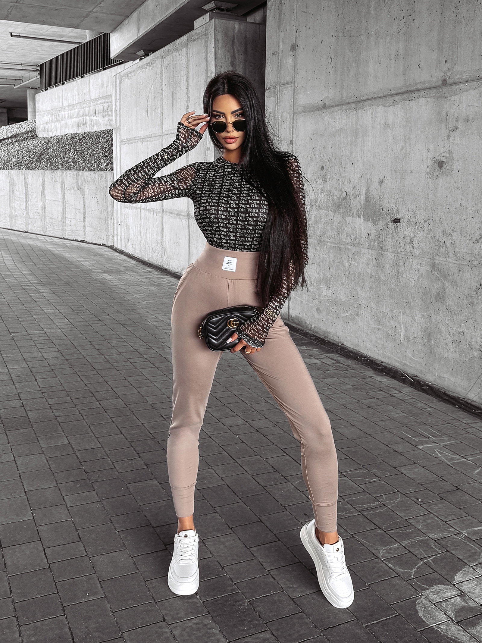 Spodnie wyszczuplające FLEX OLAVOGA beżowe Spodnie wyszczuplające FLEX OLAVOGA beżowe