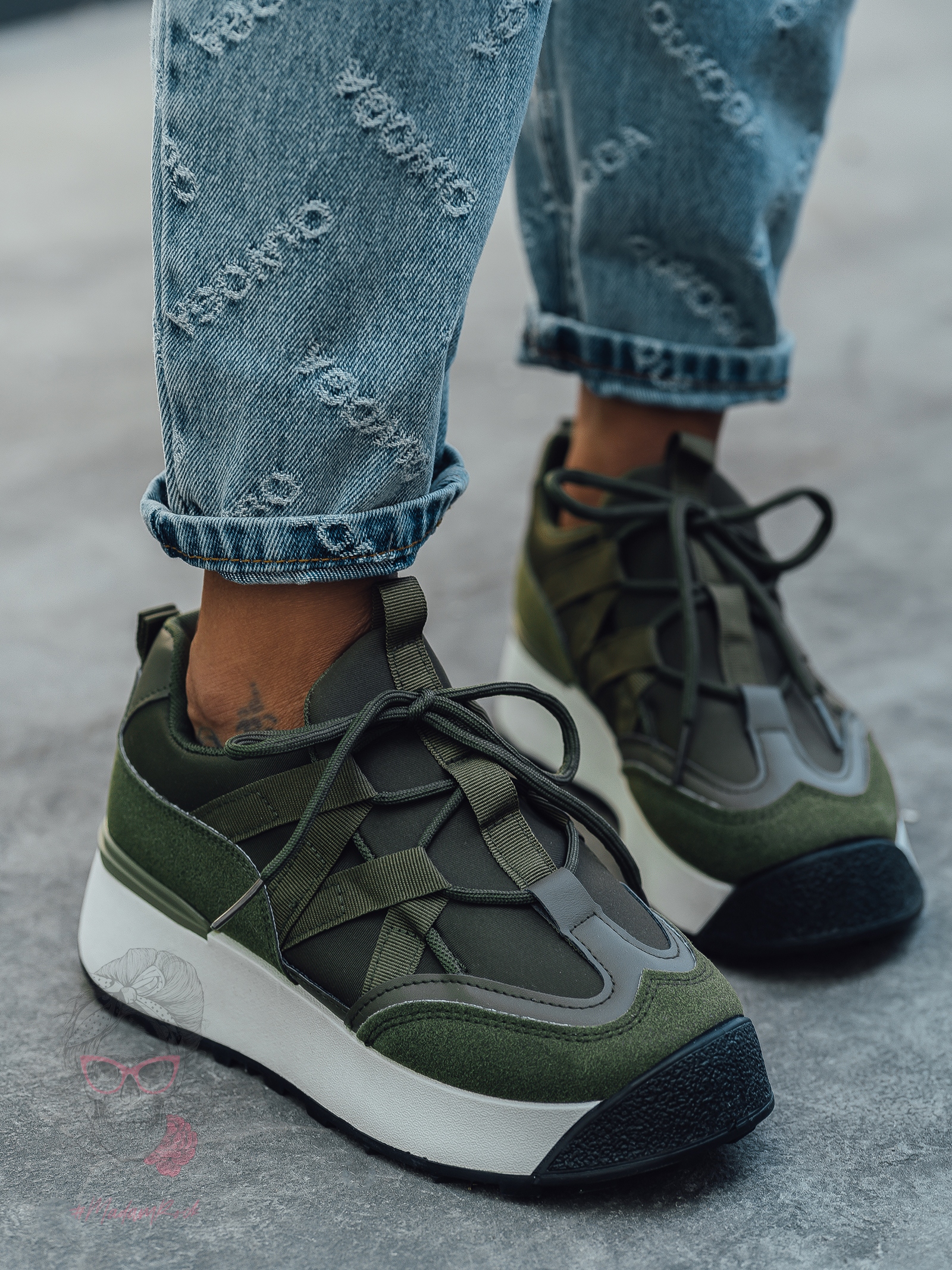 Buty sportowe Madam Homely II khaki