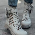 Workery ażurowe Rock LyFlo beżowe