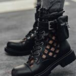 Workery ażurowe Rock LyFlo czarne