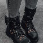 Workery ażurowe Rock LyFlo czarne