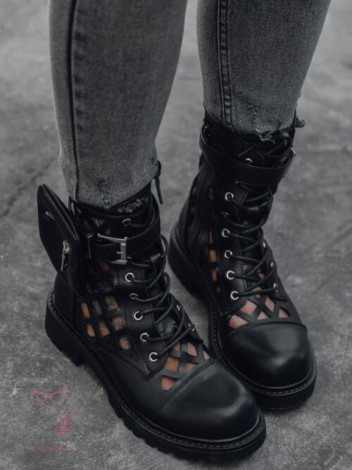 Workery ażurowe Rock LyFlo czarne