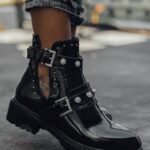 Workery Rock Fort Soft IV czarne lakierowane