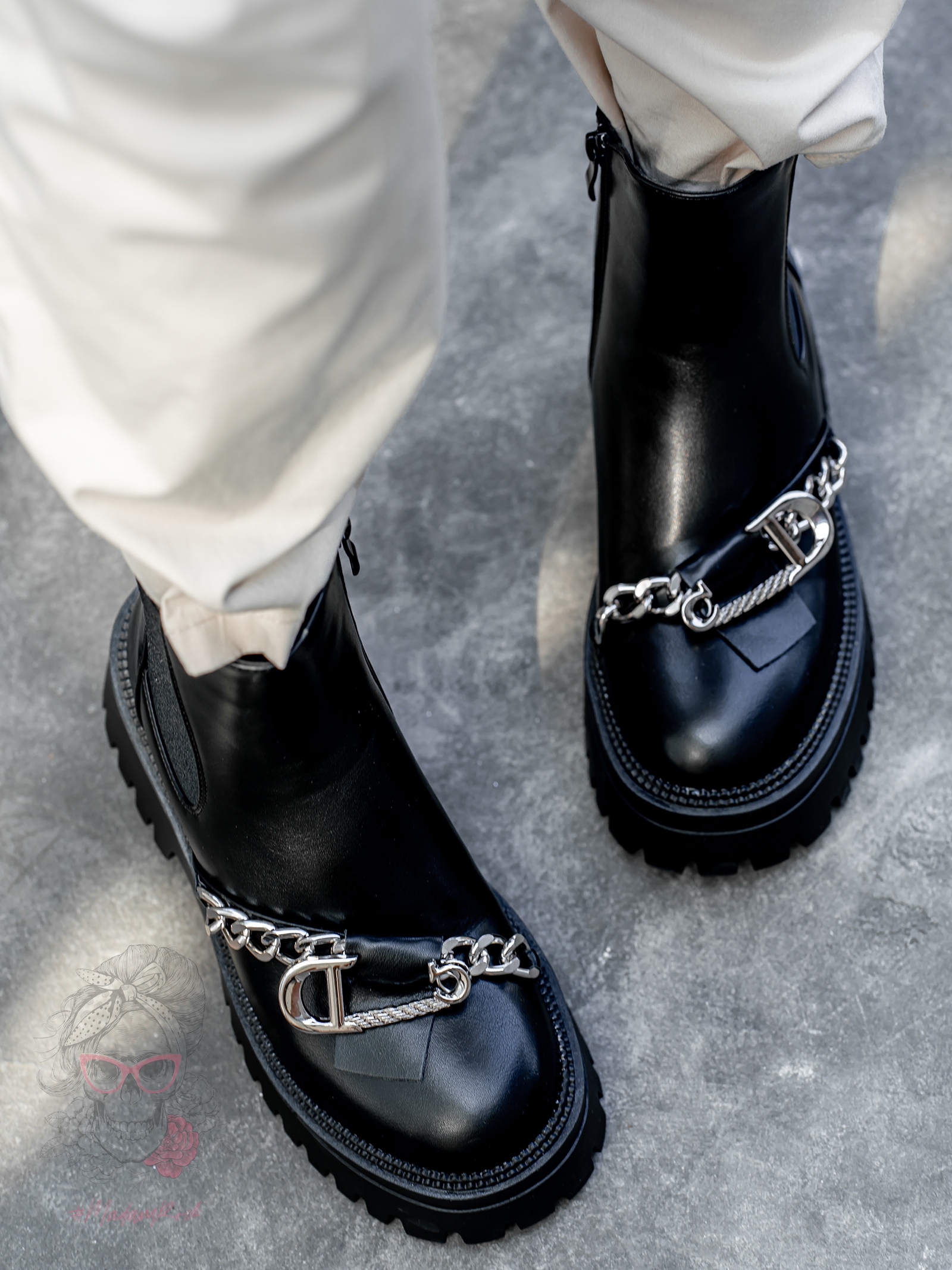 Botki bikery Rock Gart czarne