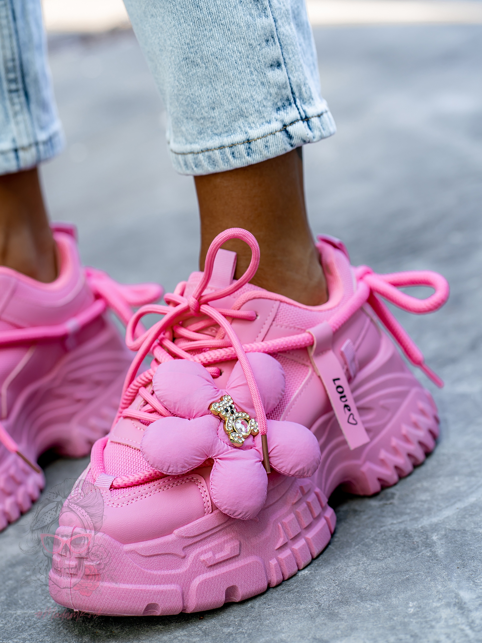 Buty sportowe Madam Vinno różowe